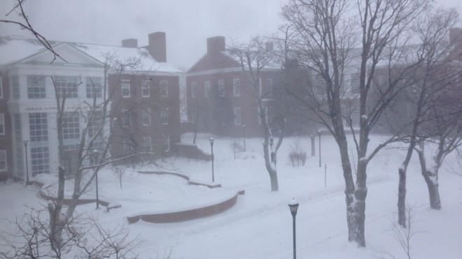Snow storm Schwartz school