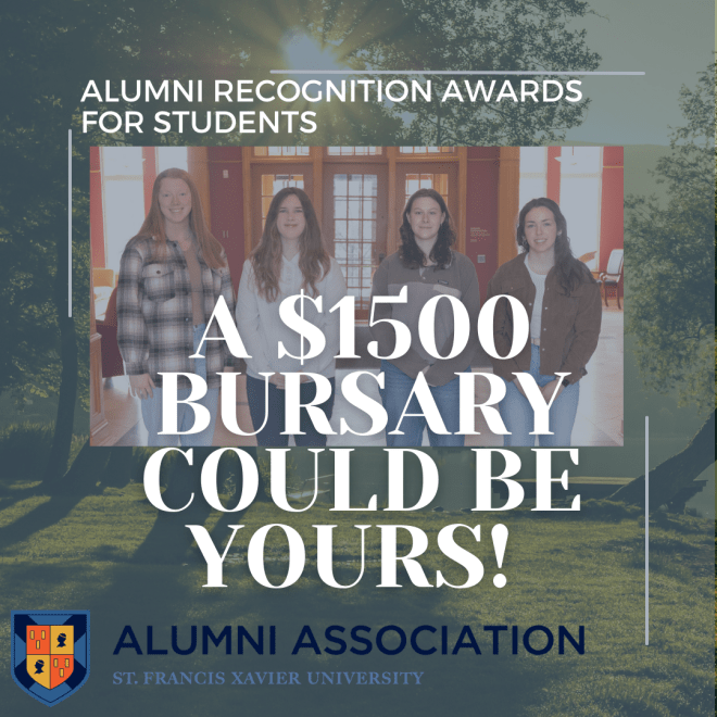 Promotional graphic for Alumni Recognition Awards for Students