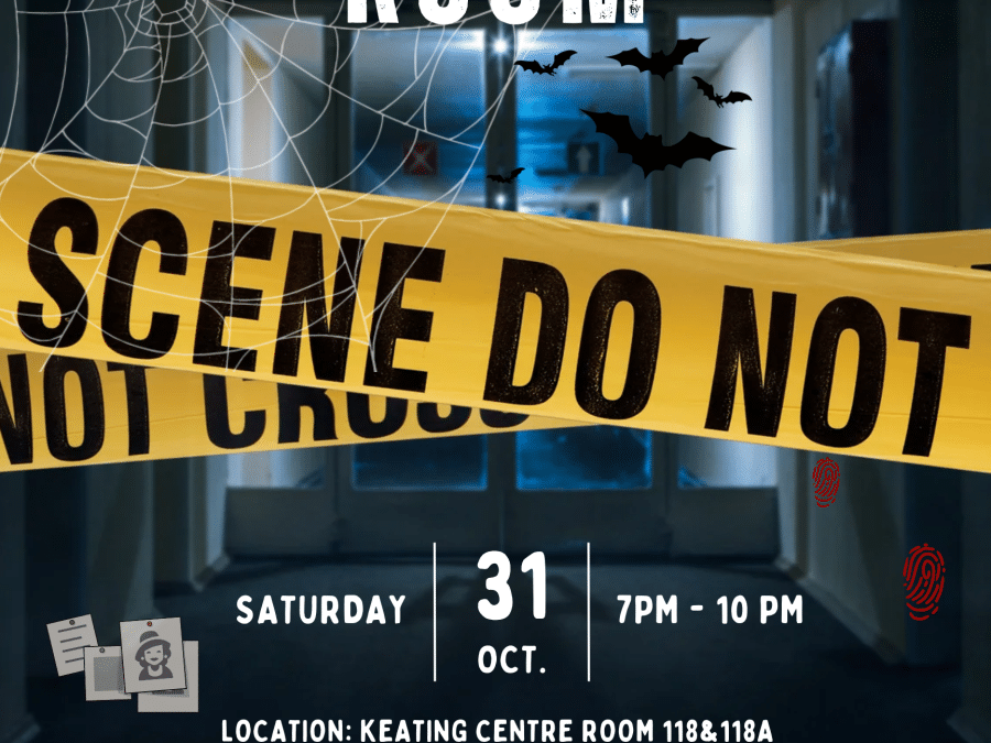 The image contains the details of the event StFX Escape Room