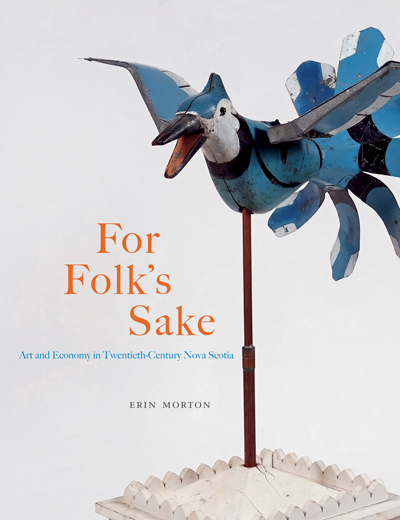 Cover of book: For Folk's Sake by Erin Morton featuring text and image of crafted bird