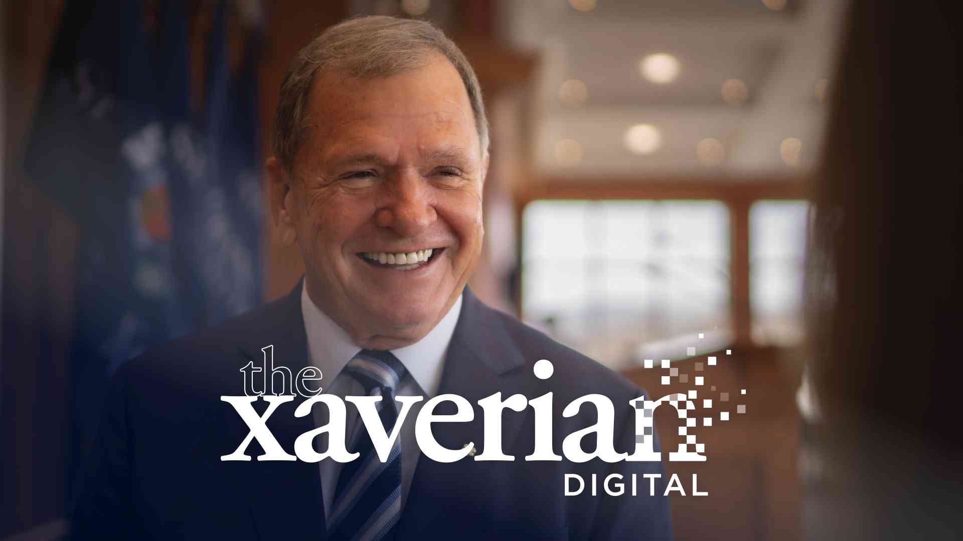 the xaverian digital cover featuring the Honourable Frank McKenna