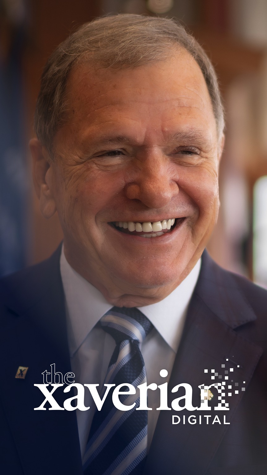 Cover of the Fall 2026 issue of the xaverian, featuring the Honourable Frank McKenna