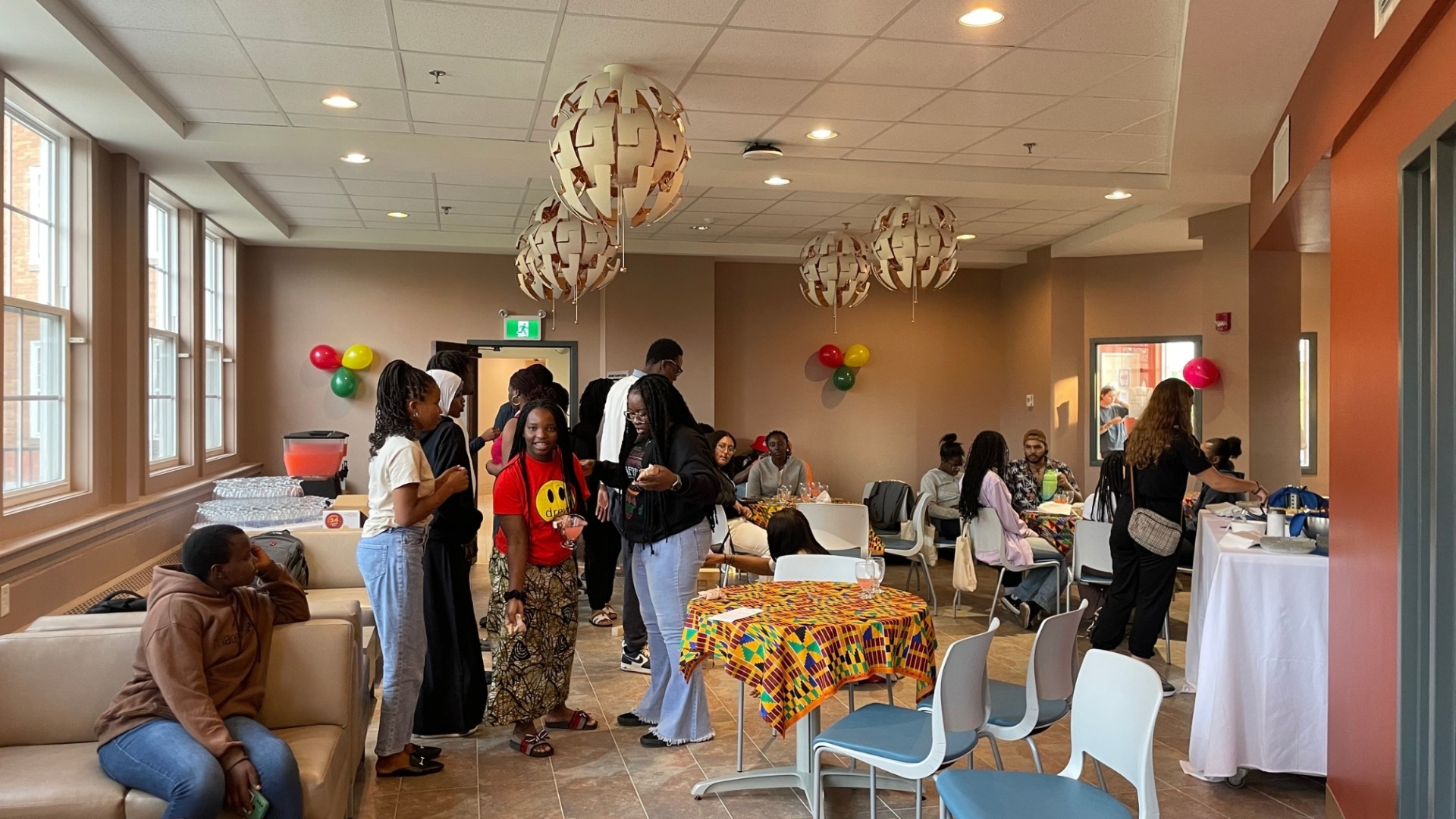 Students at Dr. Agnes Calliste Academic and Cultural Centre