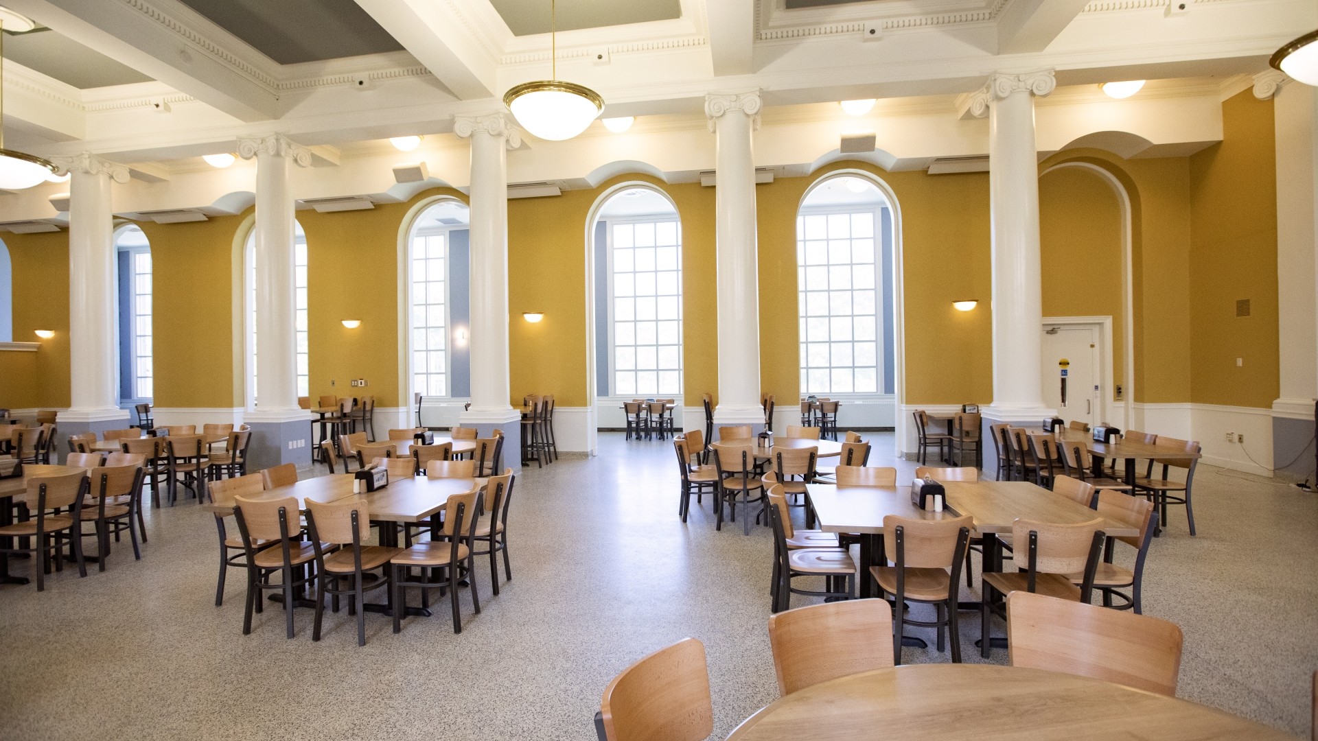 Inside of campus dining hall