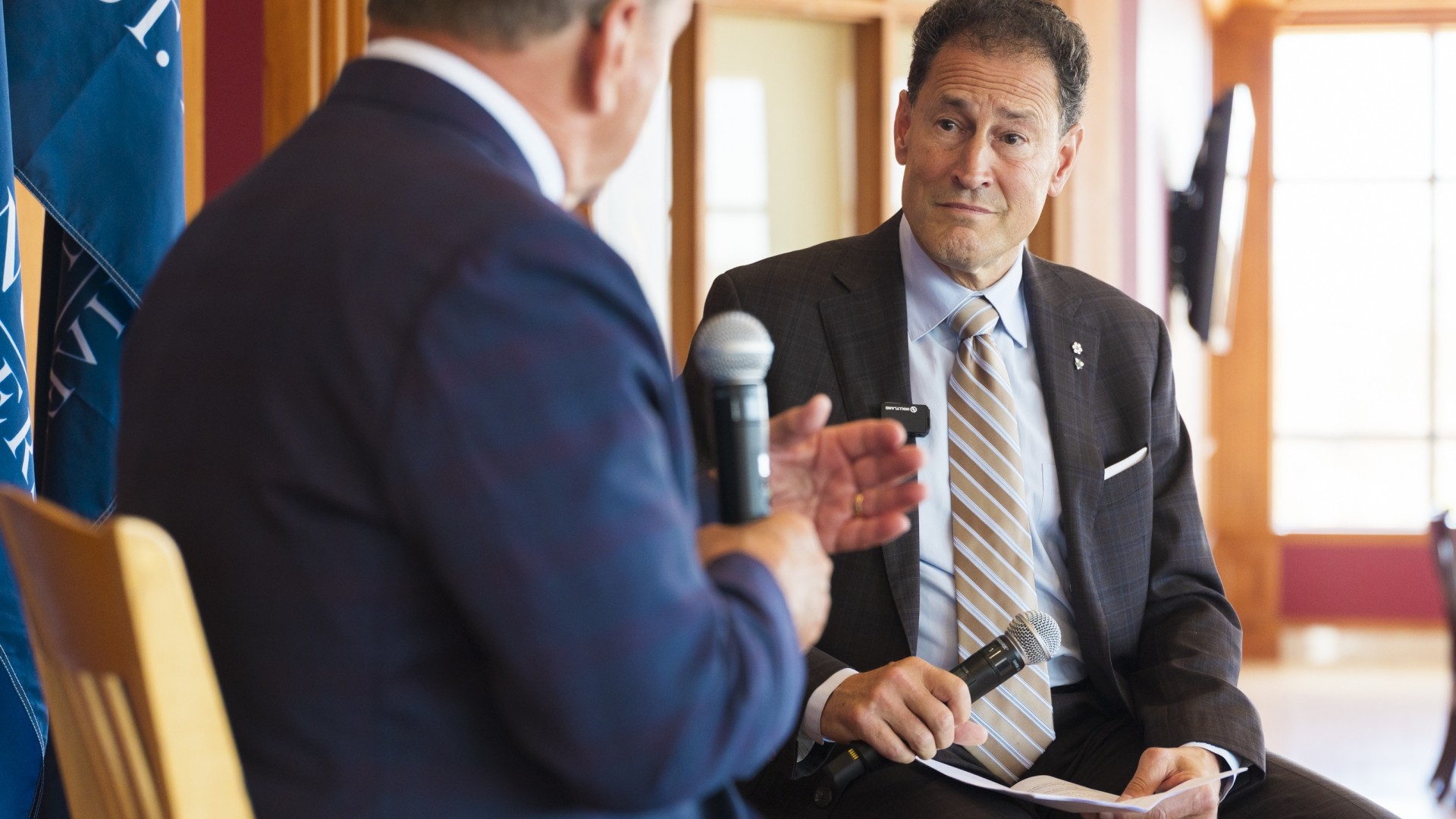 Steve Paikin and Frank McKenna 