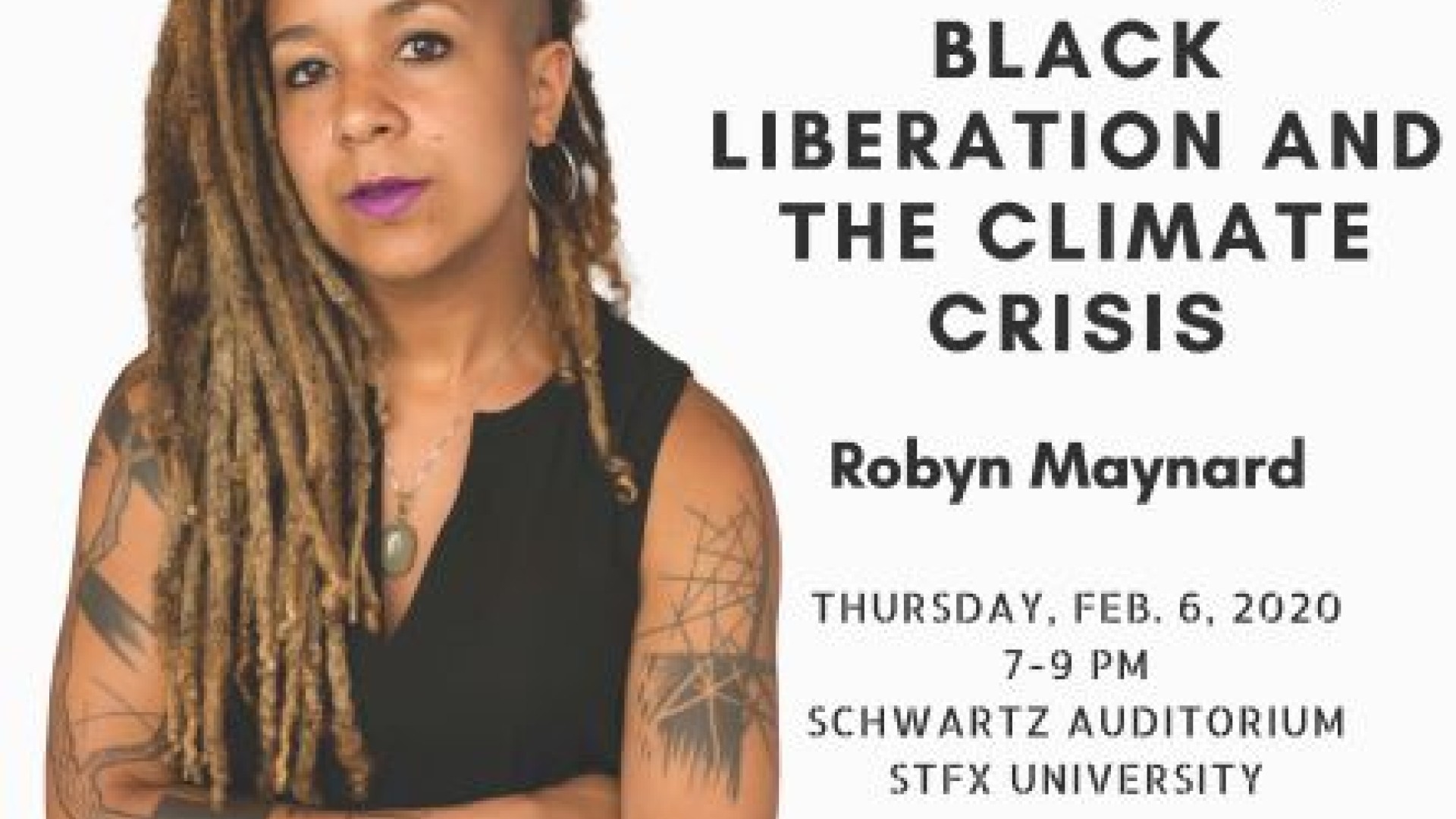 Poster: Black Life, Liberation And The Climate Crisis featuring Robyn Maynard