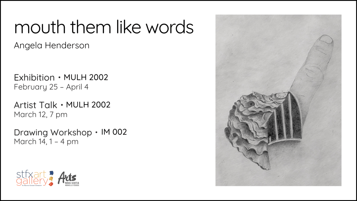 Angela Henderson mouth them like words exhibit