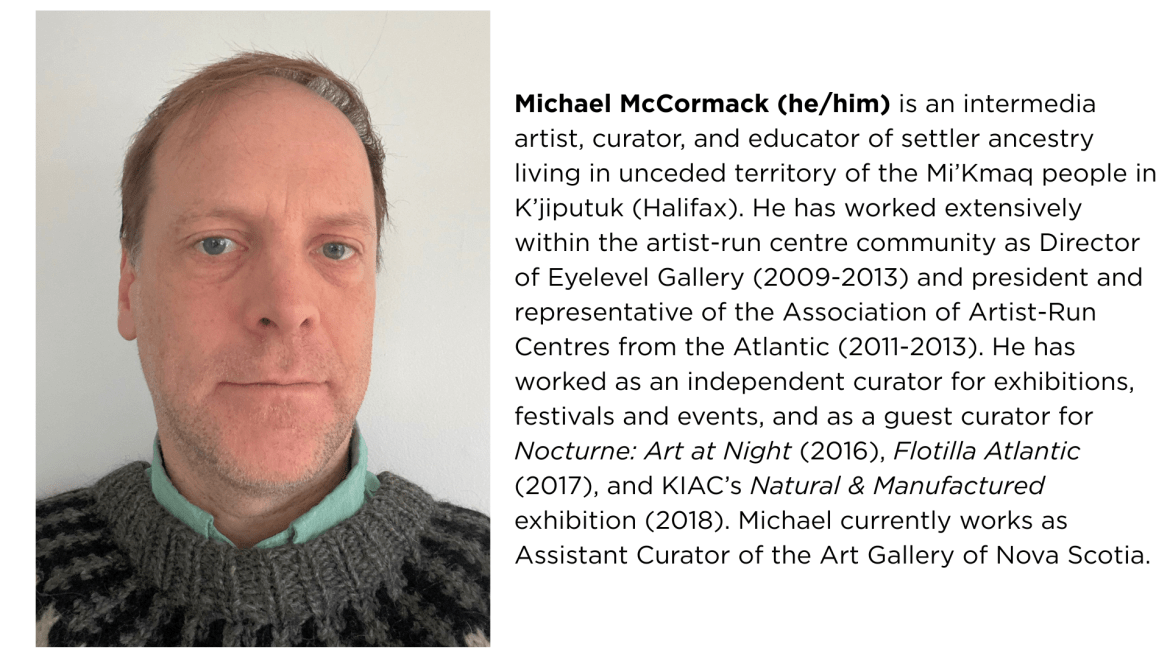 Michael McCormack - StFX Art Gallery 50/50 juror