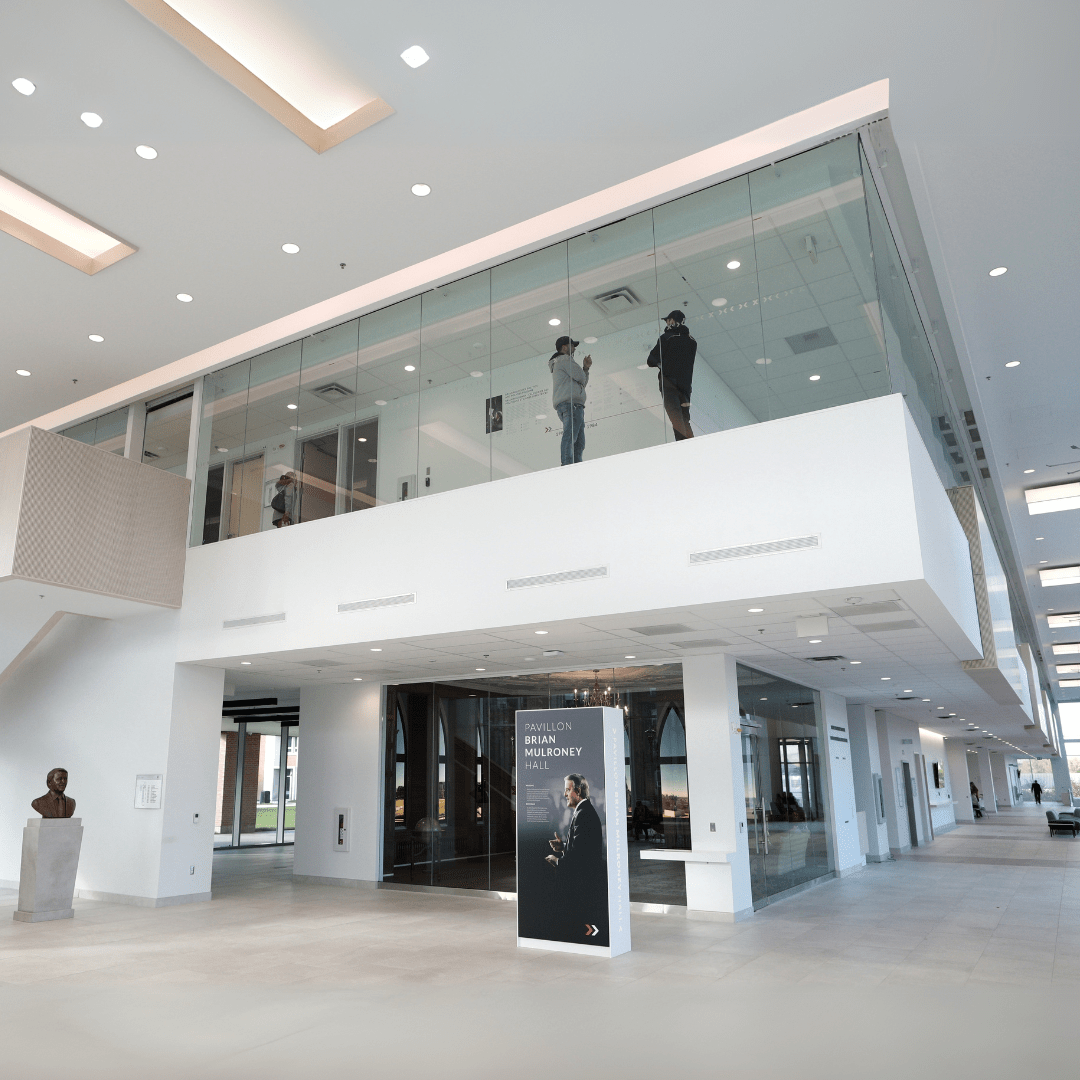 Brian Mulroney replica office in Mulroney Hall