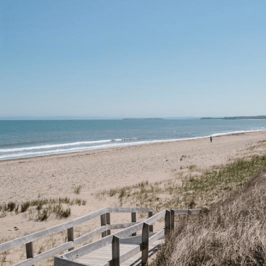 View of Pomquet Beach from the walkway