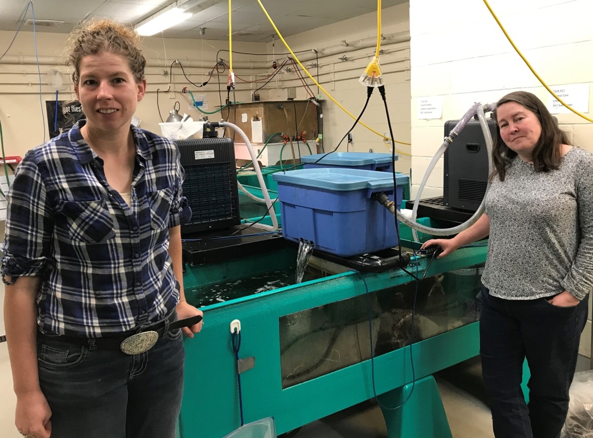 Picture of the 2 Animal Care Technicians at the Animal Care Facilities at the Biology Depts, they Are in Charge of Looking After it