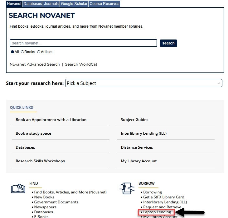 image to borrow a laptop