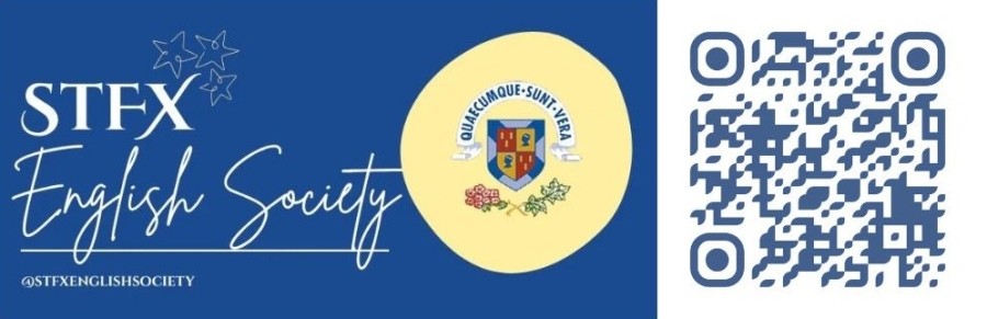 StFX English Society Logo &amp; QR Code