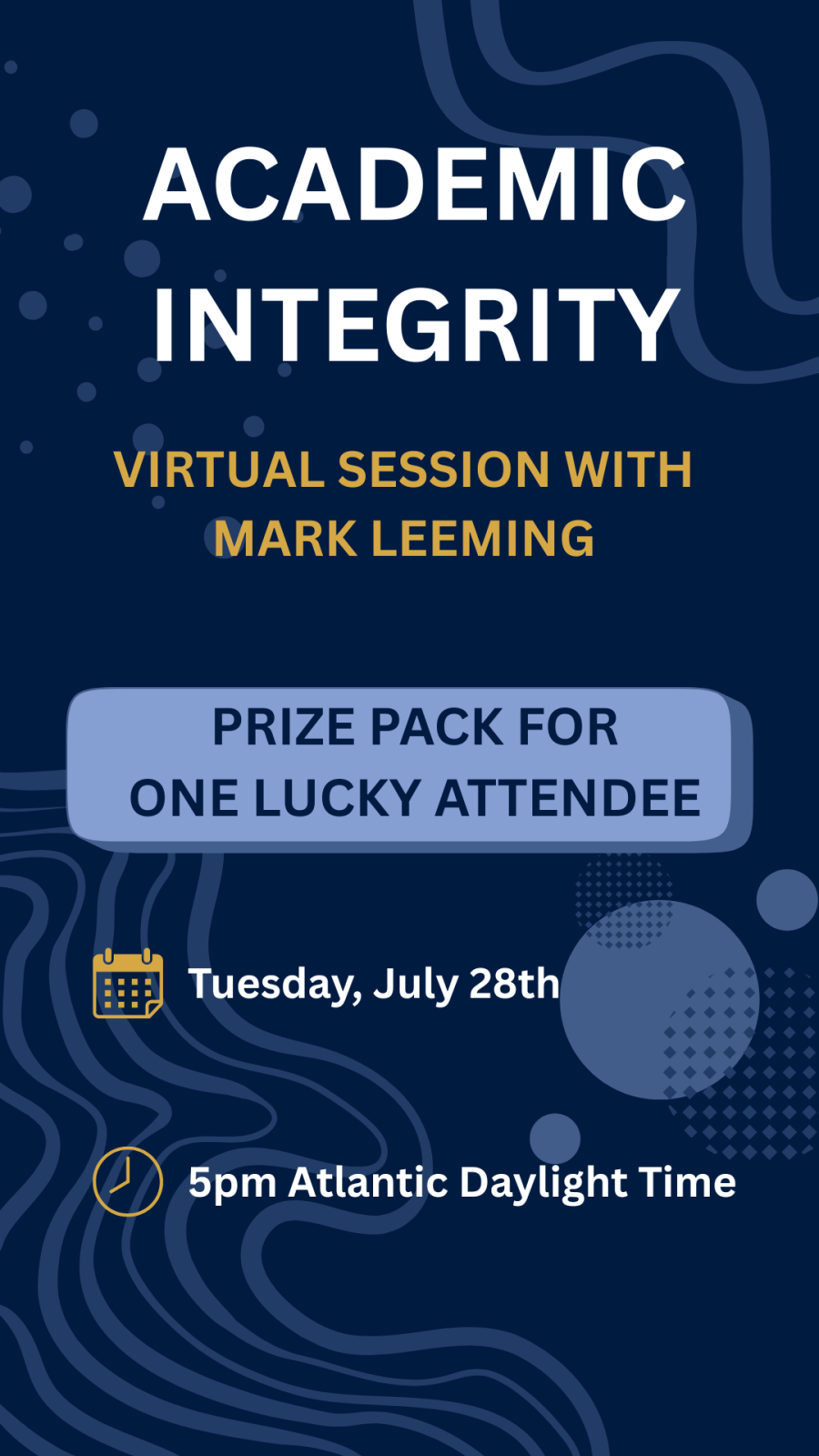 Academic Integrity - Live at X Module Session graphic
