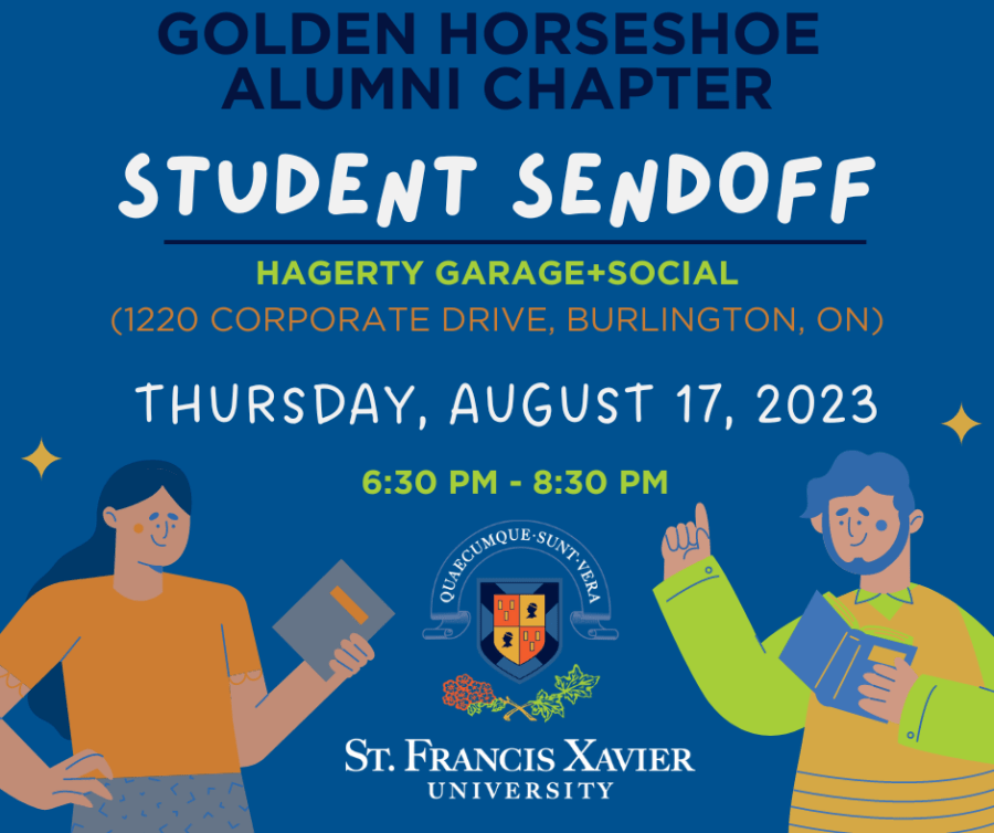 Poster for Golden Horseshoe Alumni Student Send Off