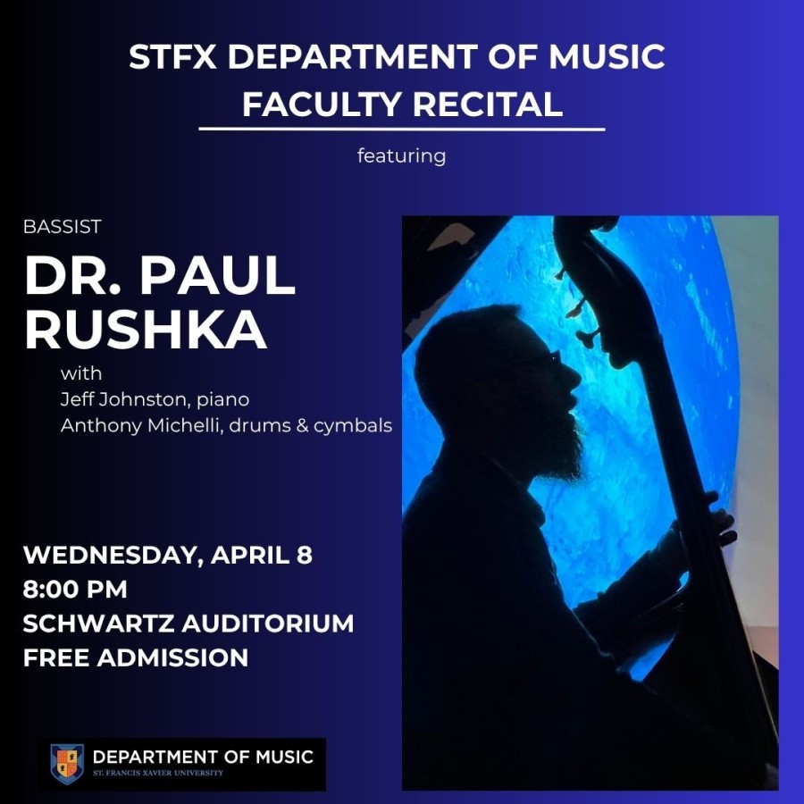 Dr. Paul Rushka Faculty Recital - April 8, 2026 @ 8pm (Schwartz Auditorium)