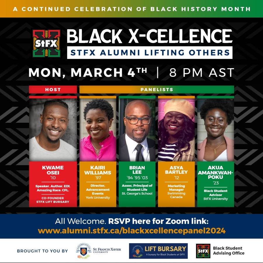 A group of panelists for the Black X-cellence event