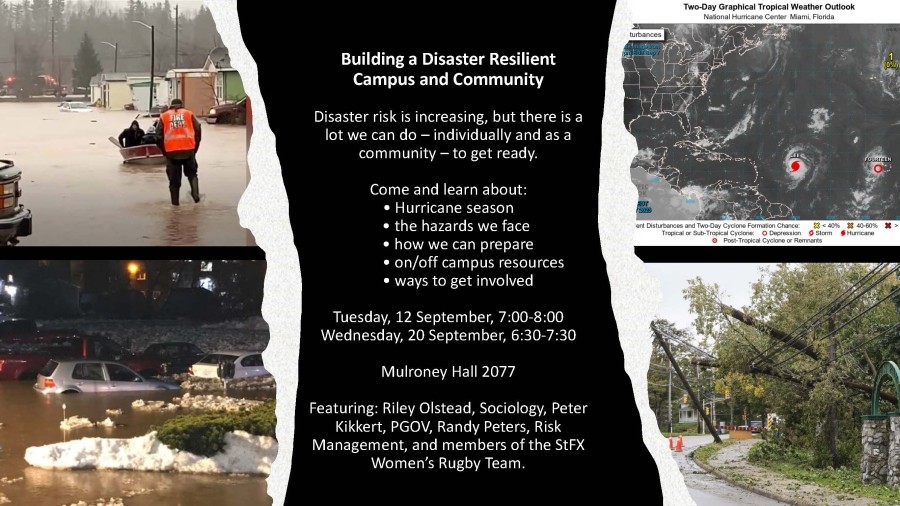 Poster for Building a Disaster Resilient Campus and Community event