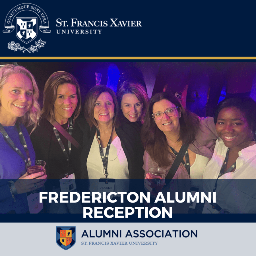 Promotional graphic for Fredericton Alumni Reception
