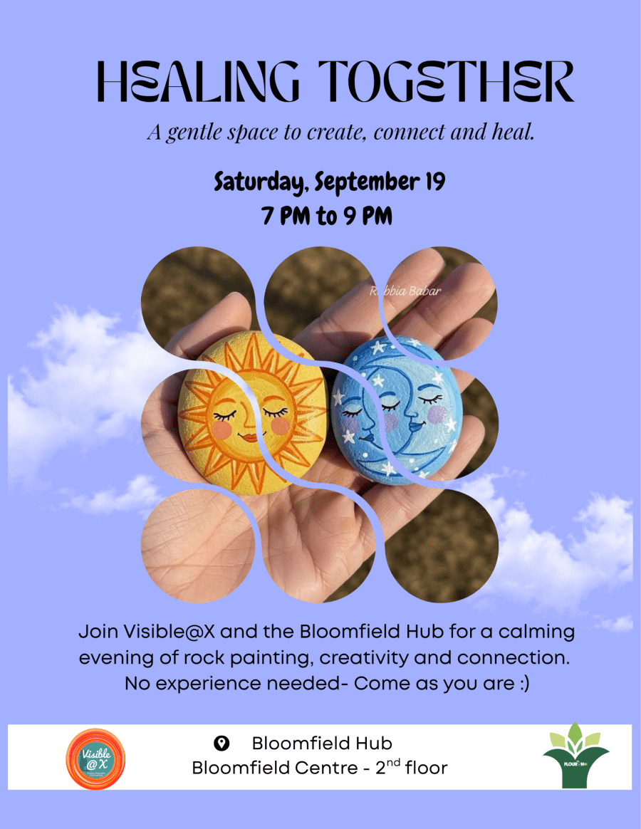 This image contains information on the healing together with visible@X program.