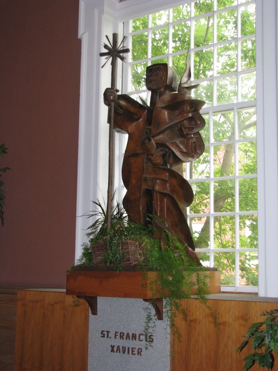 Bronze Figure of St Francis Xavier