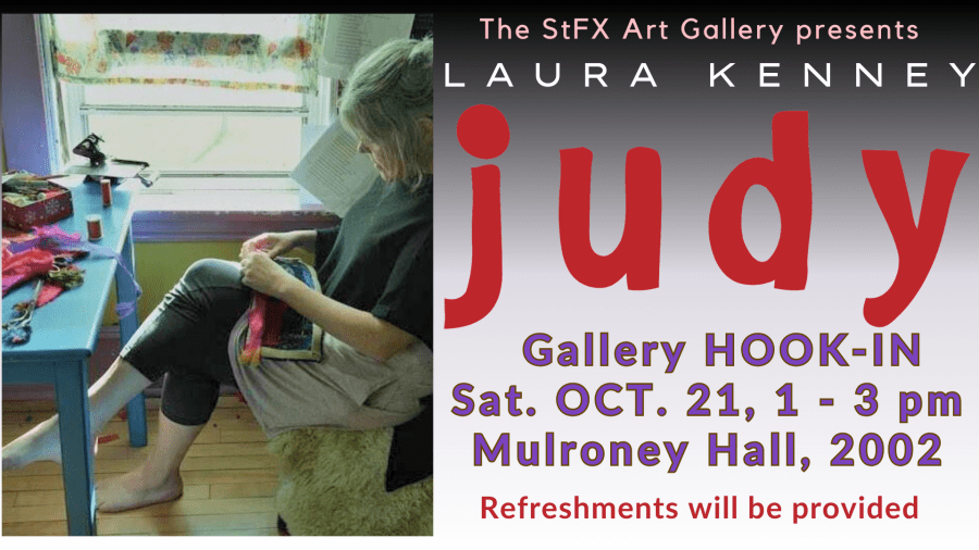 JUDY hook-in event Saturday October 21 1 to 3 pm