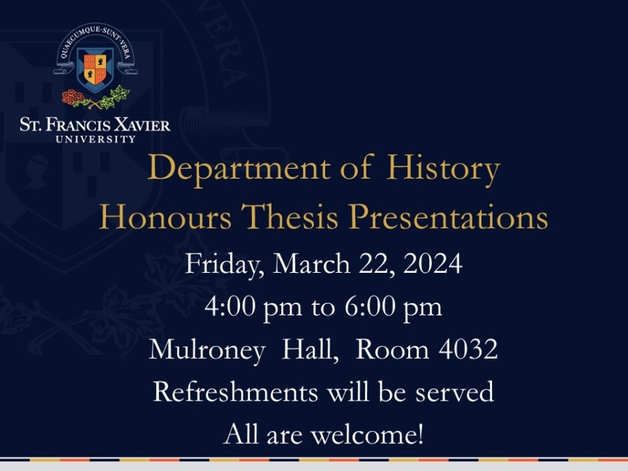 History Thesis Presentations