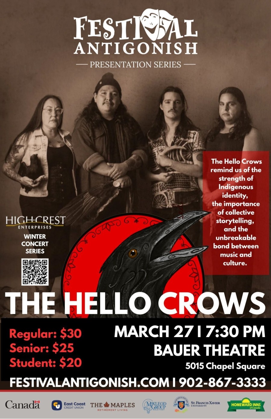 The Hello Crows in Concert | St. Francis Xavier University