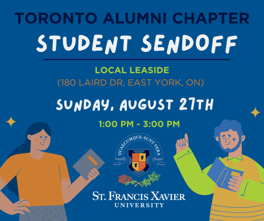 Poster for Alumni Toronto Student Sendoff
