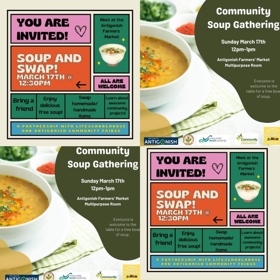 You're invited for a warm bowl of soup with the community! 