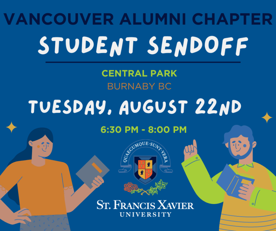 Poster for Alumni Vancouver Student Sendoff