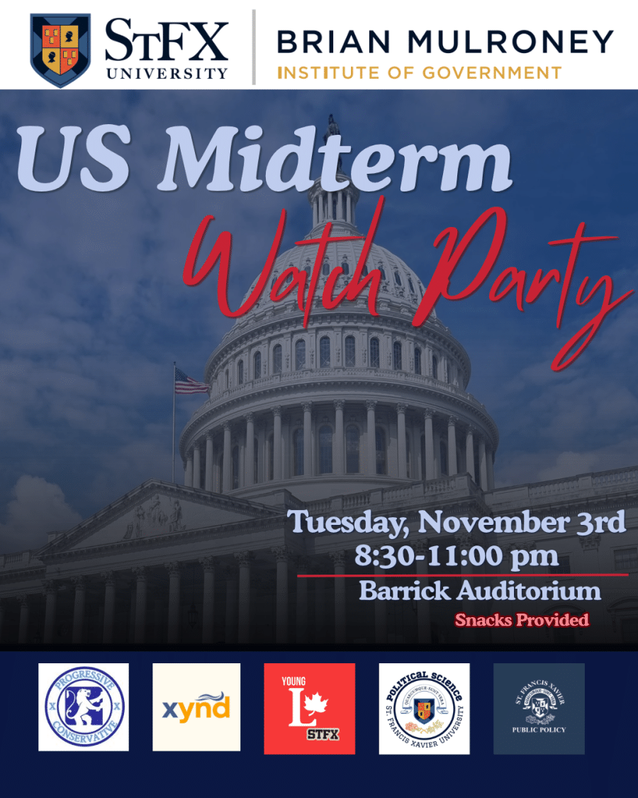 The image contains information on the event US Midterm Election Watch Party
