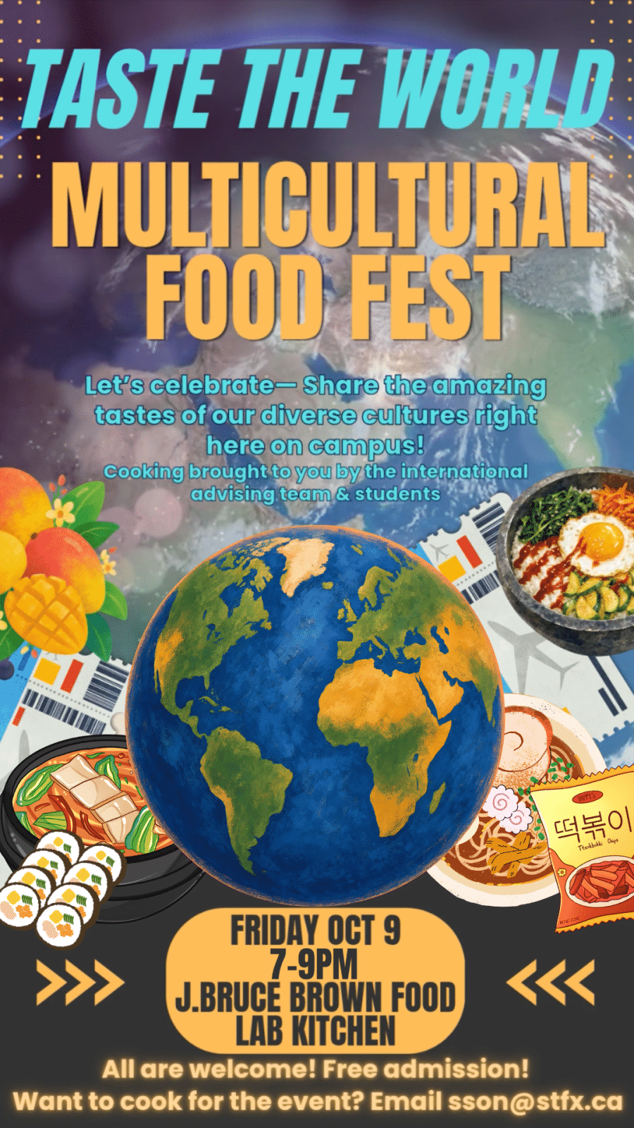 The image contains the title Taste The World: Multicultural Food Test