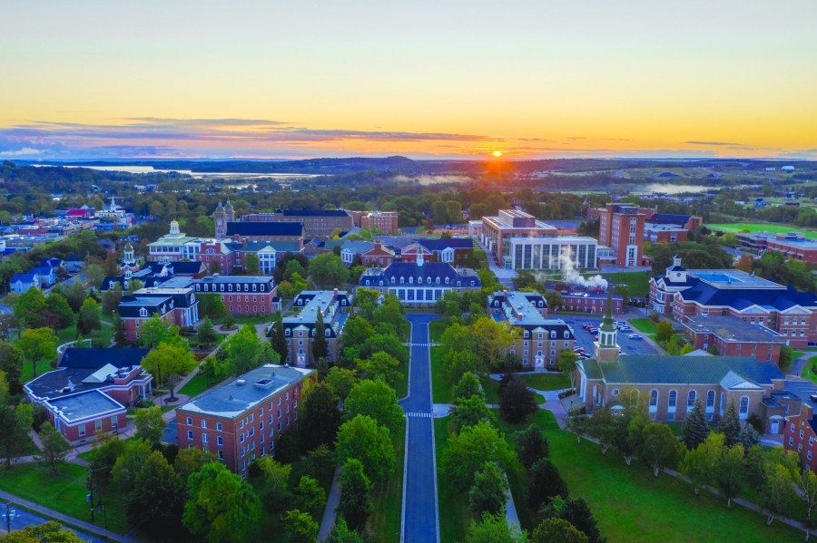 Aerial photo of StFX campus