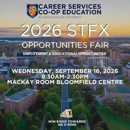 picture of campus with date for the fair of Sept 16 from 9:30 am to 2:30pm in the MacKay Lounge. All students welcome1