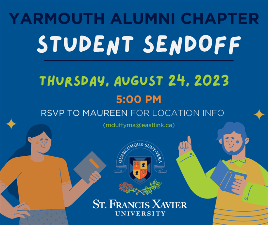 Poster for Yarmouth Alumni Student Sendoff