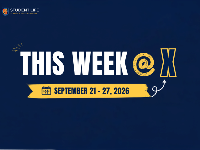 Thi simgae contains the title This Week @ X (September 21 - 27, 2026)