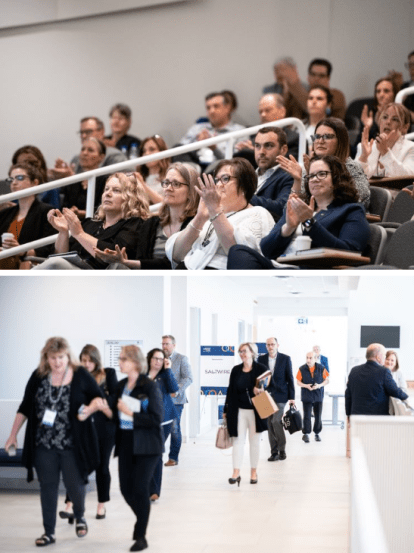 People attending the Atlantic Economic Forum