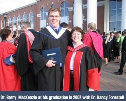 Student with mother at graduation