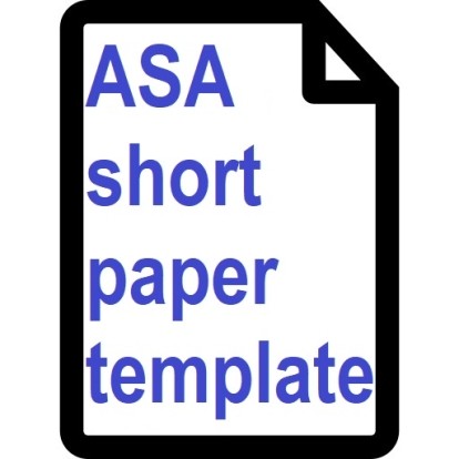 ASA short paper template thumbnail