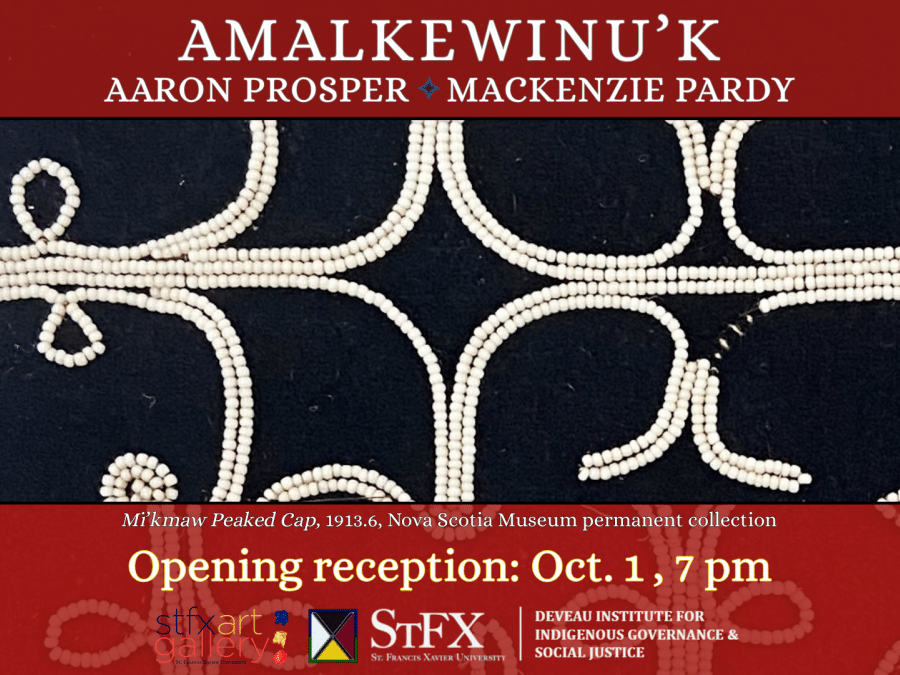 Amalkewinu'k opening reception, October 1, 7 pm