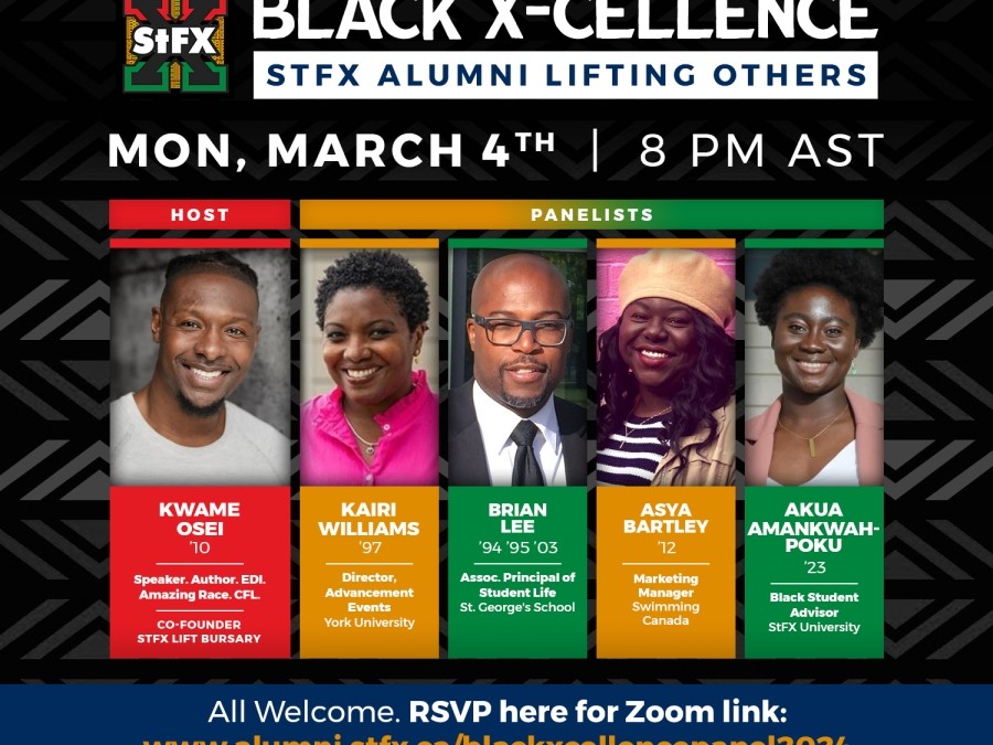 A group of panelists for the Black X-cellence event
