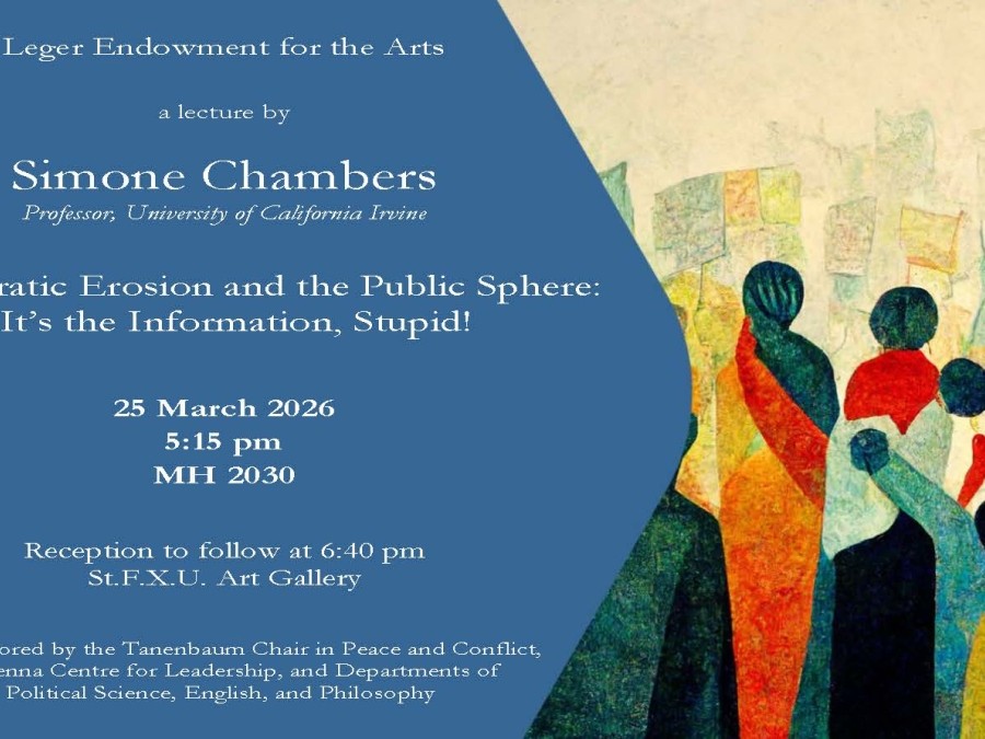 Poster advertising Dr. Chambers talk on Wednesday, 25 March @ 5:15 pm