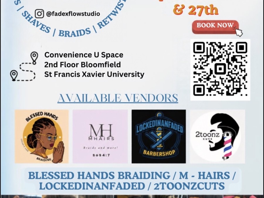 This image contains details about the Fade x Flow Pop-up event