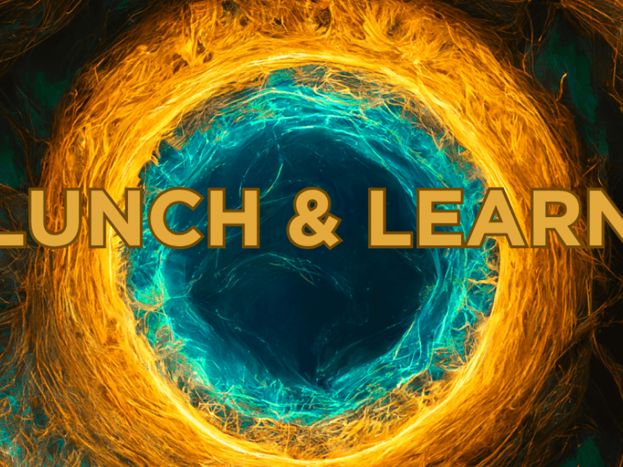 Yellow, gold, and green circles within each other, with text in the middle of the image.