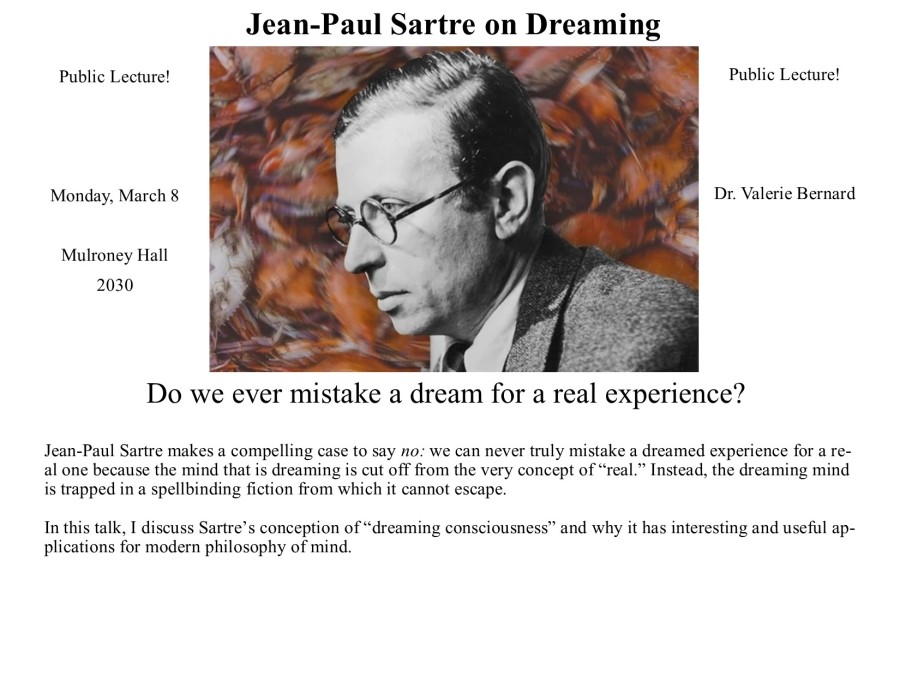 A public lecture on the nature of dreaming.