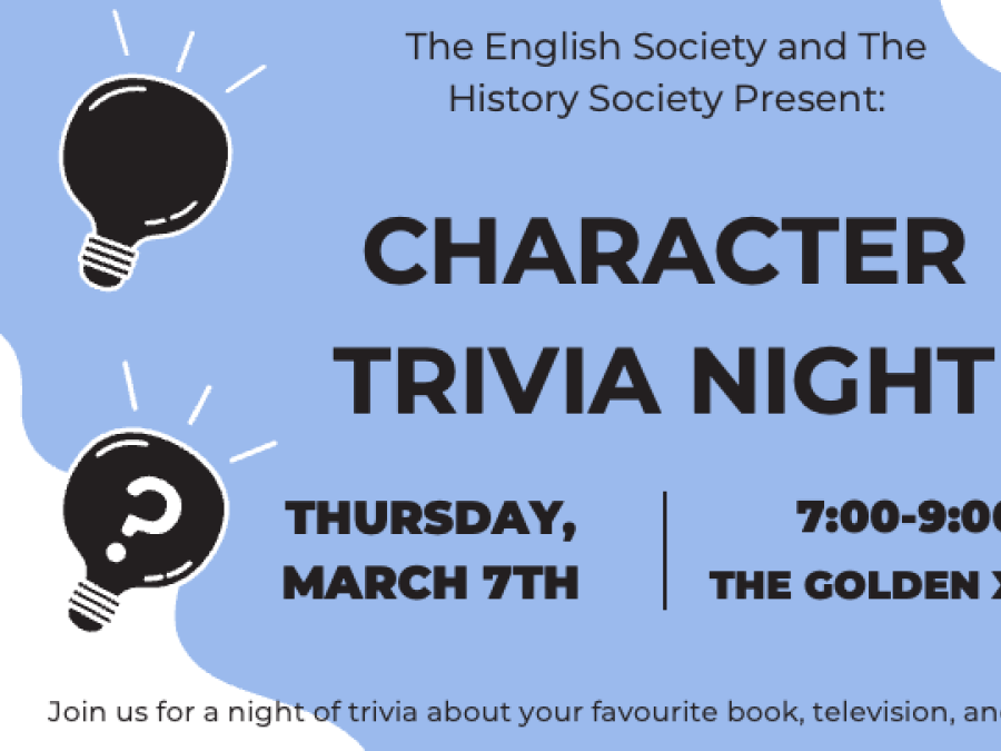 character trivia night poster