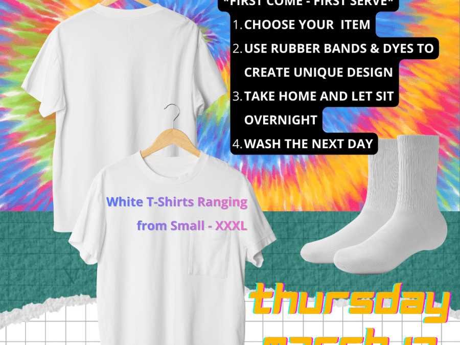 Tie-Dye Night @ Bloomfield Hub: Thursday, March 12th 7pm