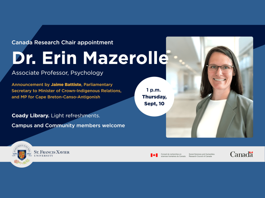 Canada Research Char appointment: Dr. Erin Mazerolle