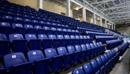 Stadium seats in the Keating arena
